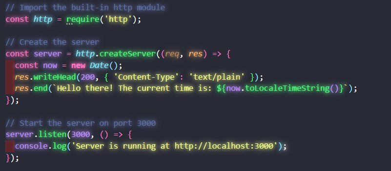 JavaScript Glow Effect